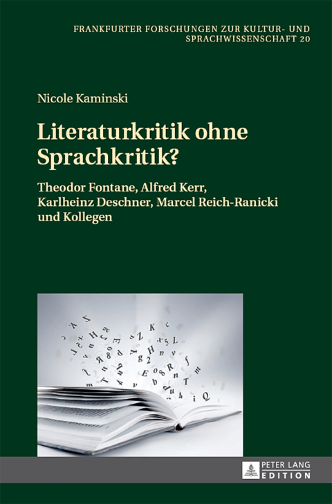 Cover image for book Literaturkritik ohne Sprachkritik?