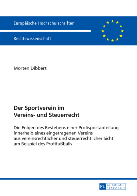 Cover image for book Der Sportverein im Vereins- und Steuerrecht