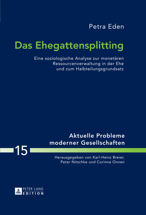 Cover image for book Das Ehegattensplitting