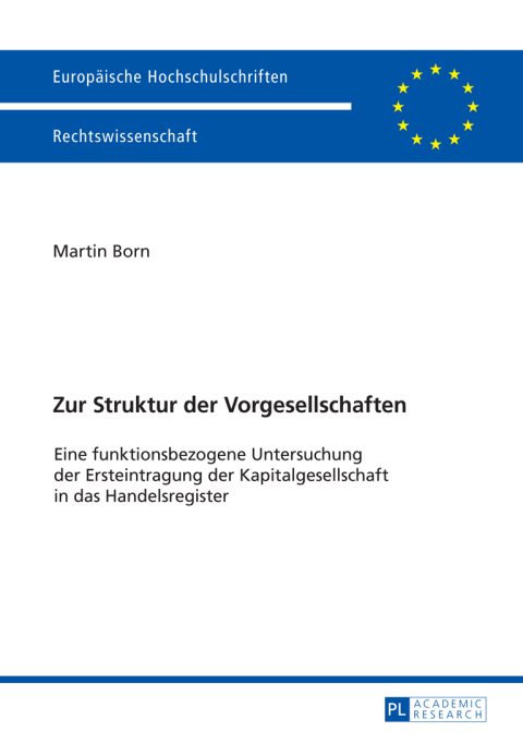 Cover image for book Zur Struktur der Vorgesellschaften