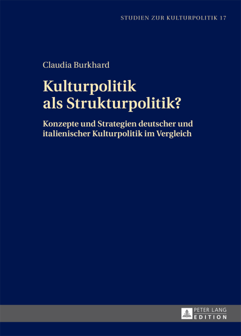 Cover image for book Kulturpolitik als Strukturpolitik?