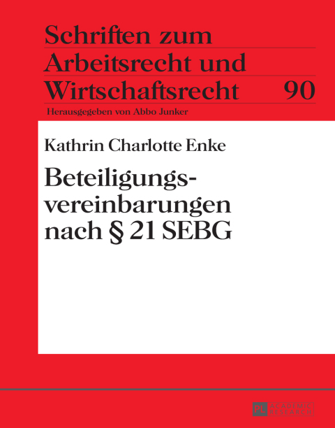Cover image for book Beteiligungsvereinbarungen nach § 21 SEBG