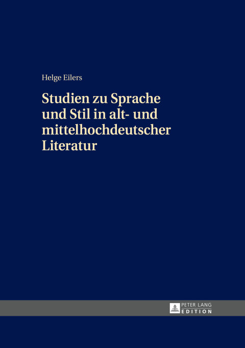 Cover image for book Studien zu Sprache und Stil in alt- und mittelhochdeutscher Literatur