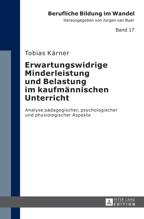 Cover image for book Erwartungswidrige Minderleistung und Belastung im kaufmaennischen Unterricht