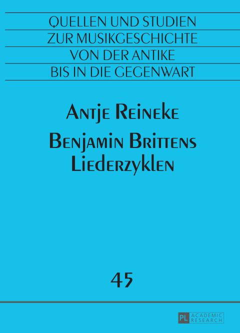 Cover image for book Benjamin Brittens Liederzyklen