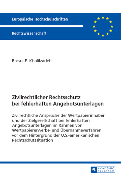 Cover image for book Zivilrechtlicher Rechtsschutz bei fehlerhaften Angebotsunterlagen