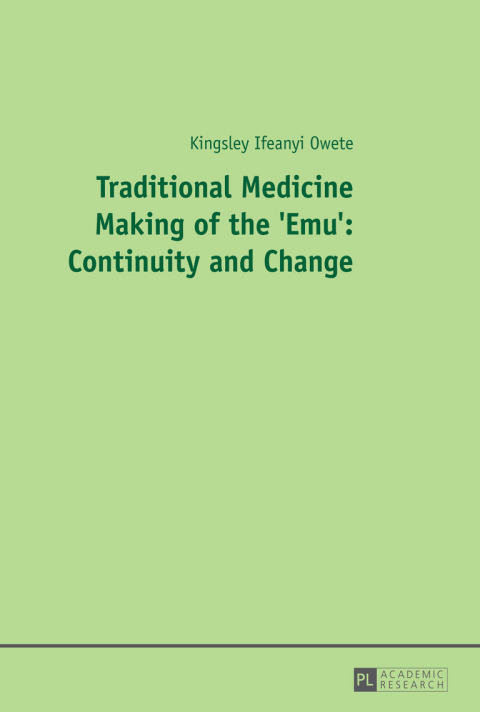 Cover image for book Traditional Medicine Making of the 'Emu': Continuity and Change