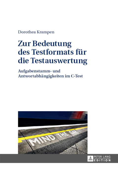Cover image for book Zur Bedeutung des Testformats fuer die Testauswertung