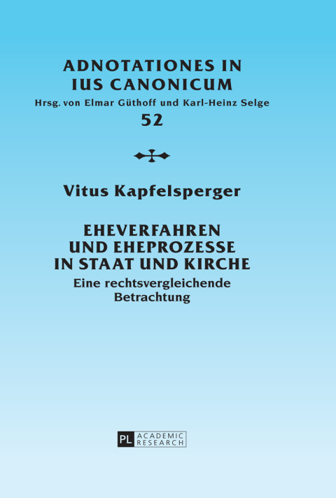 Cover image for book Eheverfahren und Eheprozesse in Staat und Kirche