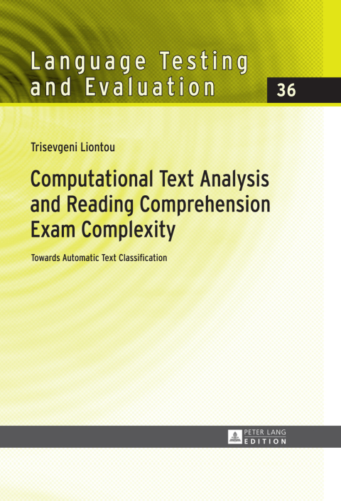 Cover image for book Computational Text Analysis and Reading Comprehension Exam Complexity