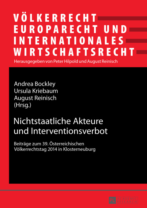 Cover image for book Nichtstaatliche Akteure und Interventionsverbot