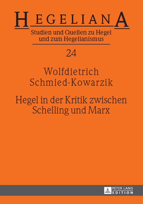 Cover image for book Hegel in der Kritik zwischen Schelling und Marx