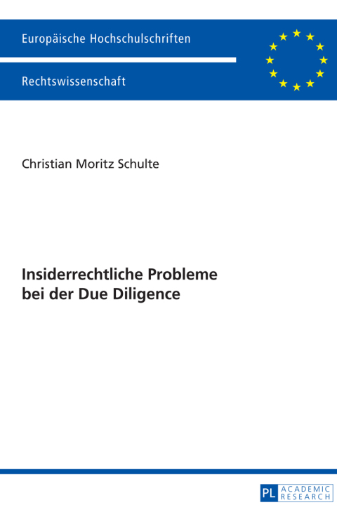 Cover image for book Insiderrechtliche Probleme bei der Due Diligence