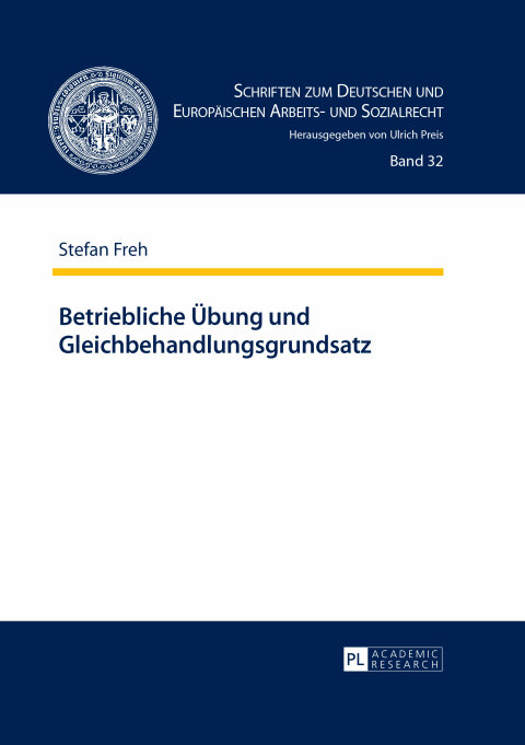 Cover image for book Betriebliche Uebung und Gleichbehandlungsgrundsatz