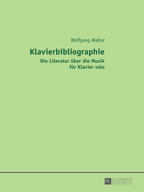 Cover image for book Klavierbibliographie