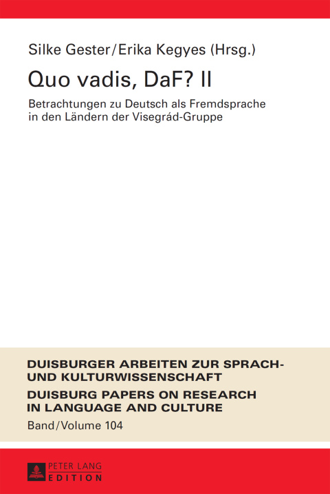 Cover image for book Quo vadis, DaF? II
