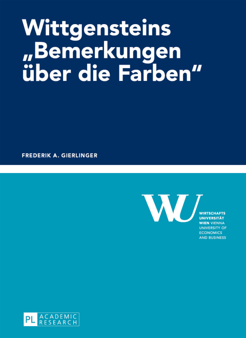 Cover image for book Wittgensteins «Bemerkungen ueber die Farben»