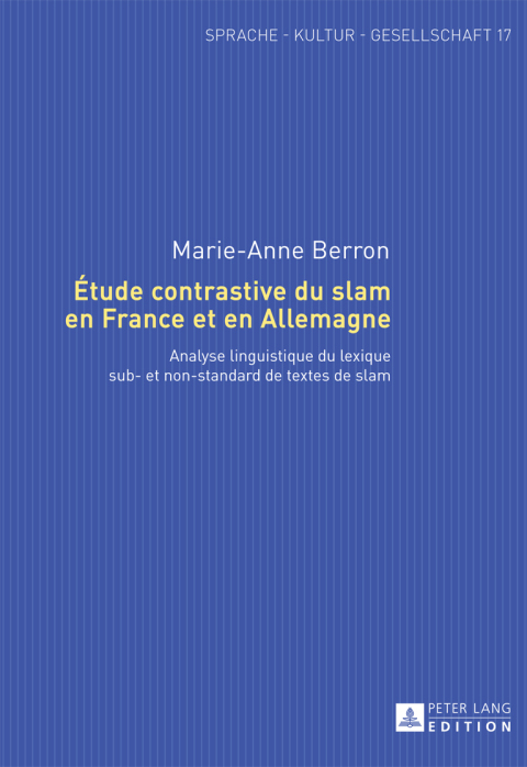Cover image for book Étude contrastive du slam en France et en Allemagne