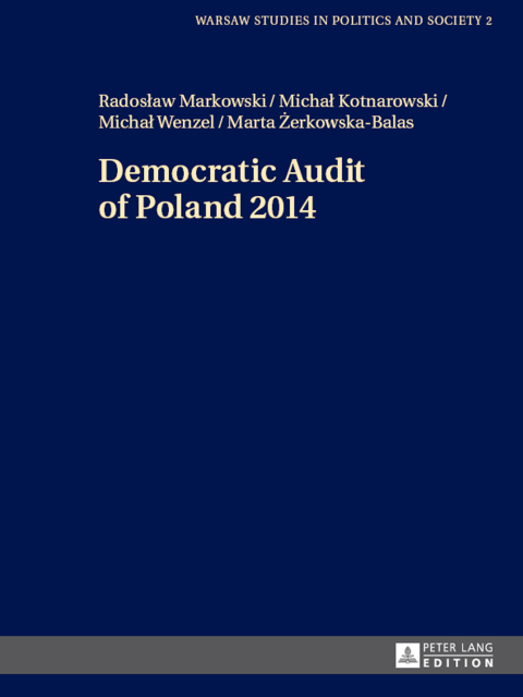 Cover image for book Democratic Audit of Poland 2014