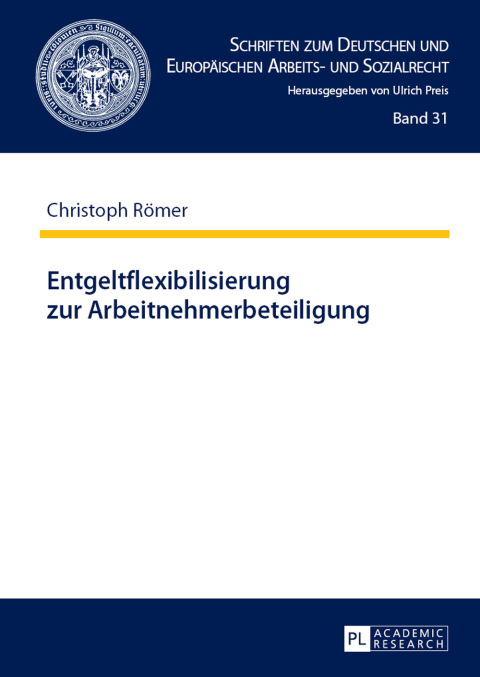 Cover image for book Entgeltflexibilisierung zur Arbeitnehmerbeteiligung