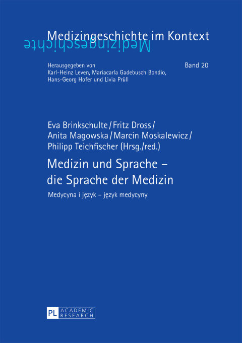 Cover image for book Medizin und Sprache – die Sprache der Medizin