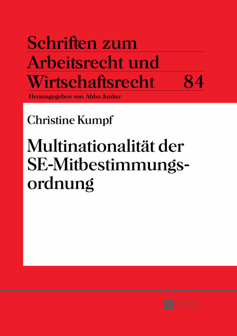 Cover image for book Multinationalitaet der SE-Mitbestimmungsordnung