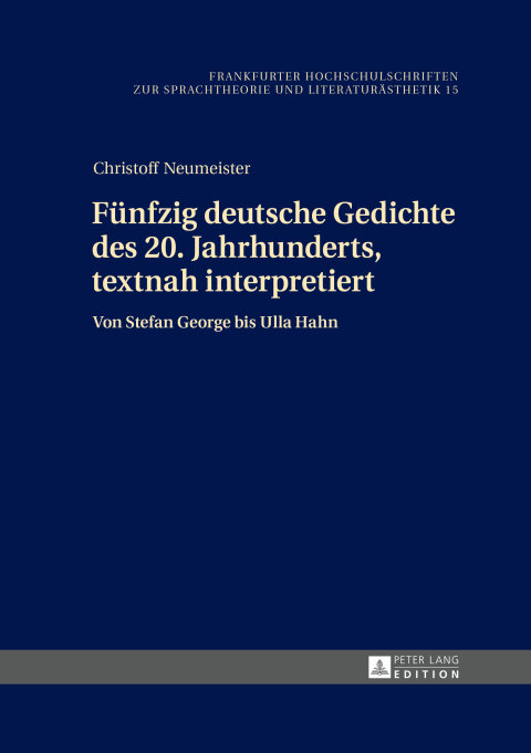 Cover image for book Fuenfzig deutsche Gedichte des 20. Jahrhunderts, textnah interpretiert