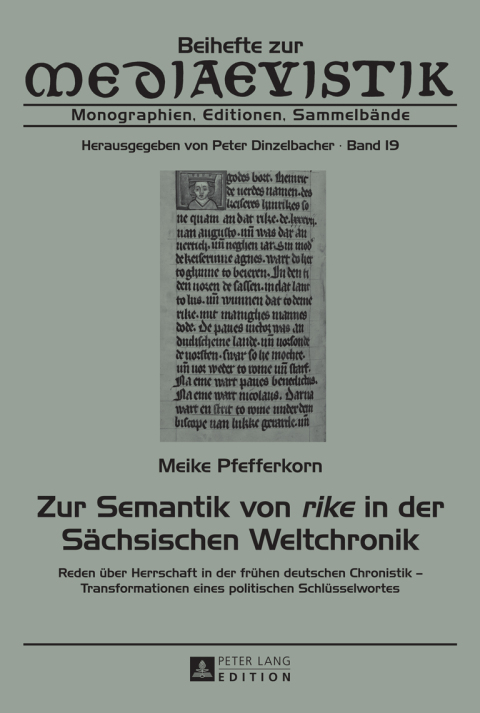 Cover image for book Zur Semantik von «rike» in der Saechsischen Weltchronik