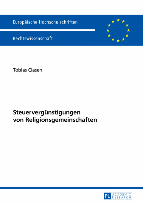 Cover image for book Steuerverguenstigungen von Religionsgemeinschaften