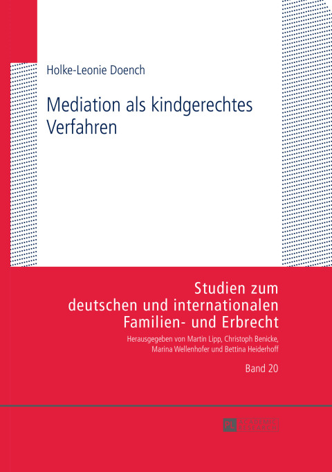Cover image for book Mediation als kindgerechtes Verfahren