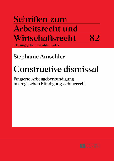 Cover image for book Constructive dismissal
