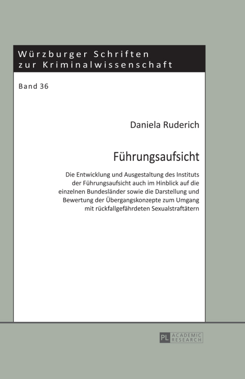 Cover image for book Fuehrungsaufsicht