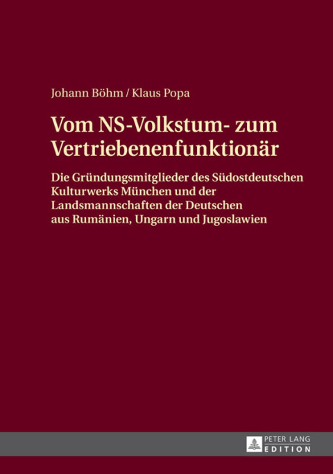 Cover image for book Vom NS-Volkstum- zum Vertriebenenfunktionaer