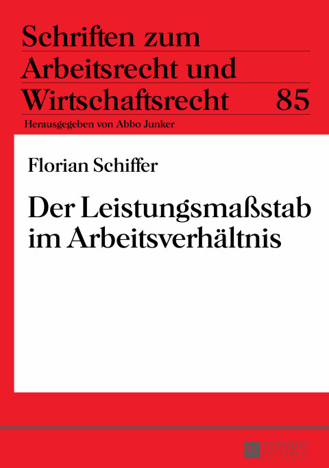 Cover image for book Der Leistungsmaßstab im Arbeitsverhaeltnis