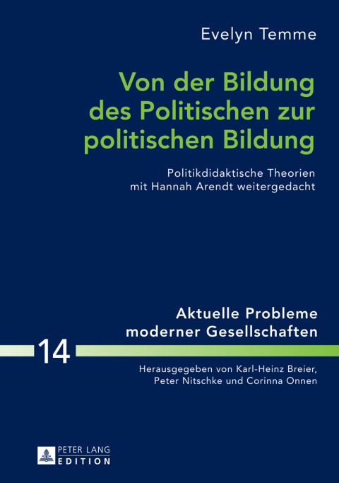 Cover image for book Von der Bildung des Politischen zur politischen Bildung