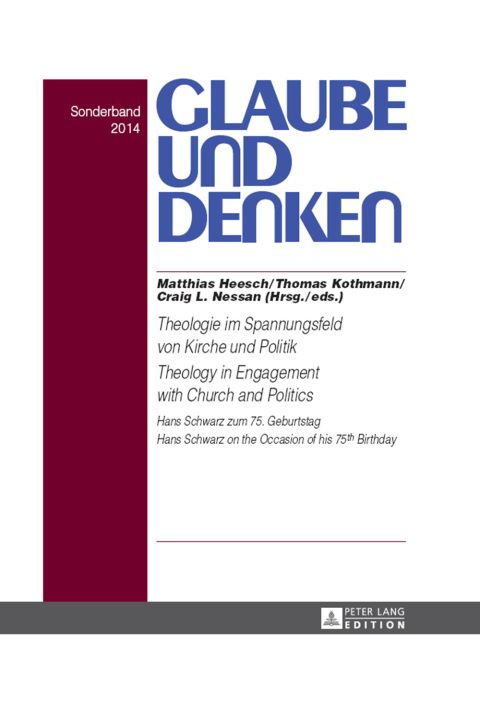Cover image for book Theologie im Spannungsfeld von Kirche und Politik - Theology in Engagement with Church and Politics