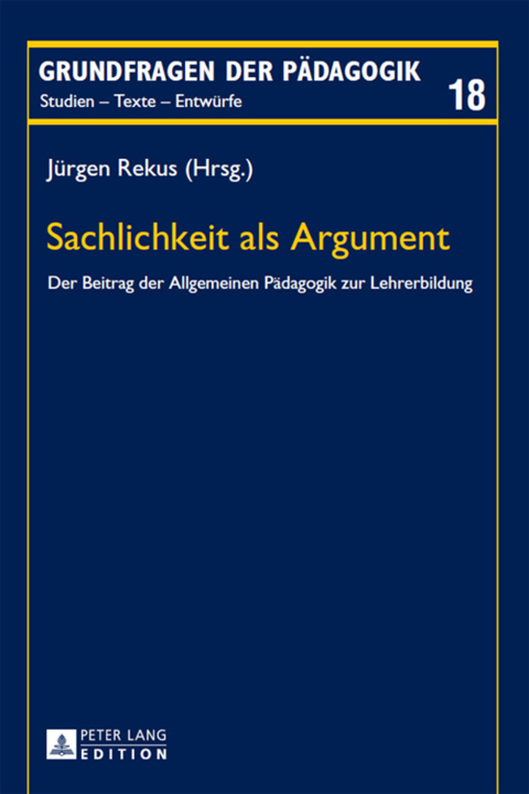 Cover image for book Sachlichkeit als Argument