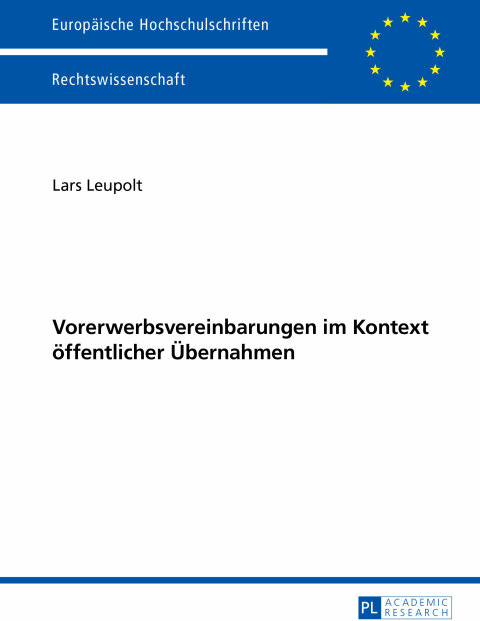 Cover image for book Vorerwerbsvereinbarungen im Kontext oeffentlicher Uebernahmen