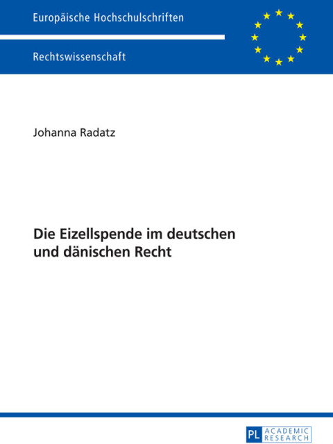 Cover image for book Die Eizellspende im deutschen und daenischen Recht