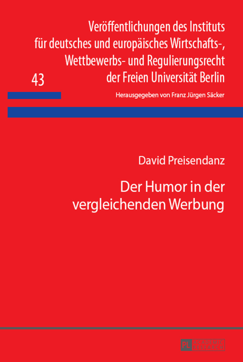 Cover image for book Der Humor in der vergleichenden Werbung