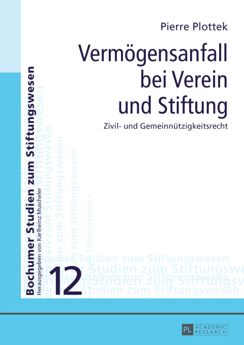 Cover image for book Vermoegensanfall bei Verein und Stiftung