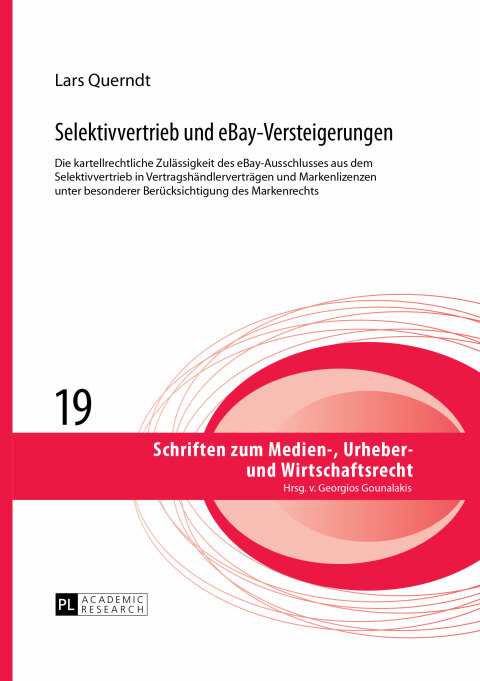 Cover image for book Selektivvertrieb und eBay-Versteigerungen