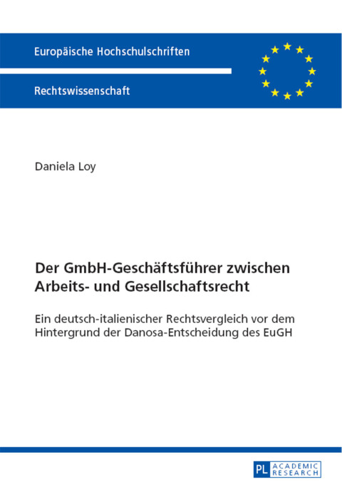 Cover image for book Der GmbH-Geschaeftsfuehrer zwischen Arbeits- und Gesellschaftsrecht