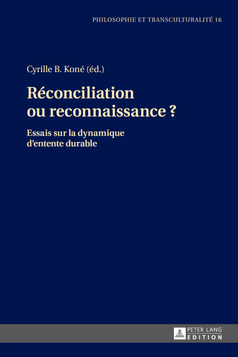 Cover image for book Réconciliation ou reconnaissance ?