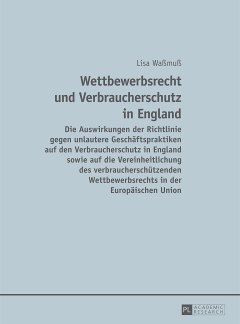 Cover image for book Wettbewerbsrecht und Verbraucherschutz in England