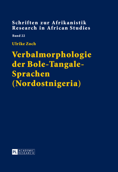 Cover image for book Verbalmorphologie der Bole-Tangale-Sprachen (Nordostnigeria)