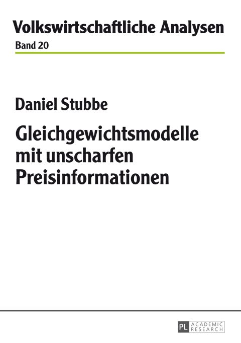Cover image for book Gleichgewichtsmodelle mit unscharfen Preisinformationen
