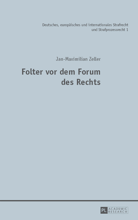 Cover image for book Folter vor dem Forum des Rechts