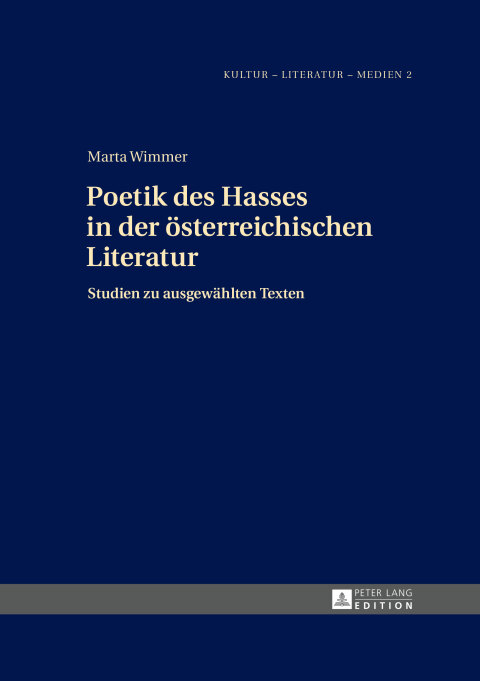 Cover image for book Poetik des Hasses in der österreichischen Literatur