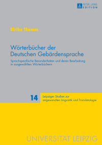 Cover image: Wörterbücher der Deutschen Gebärdensprache 1st edition 9783631651995